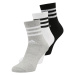 ADIDAS SPORTSWEAR Športové ponožky '3-Stripes Cushioned Crew '  sivá melírovaná / čierna / biela