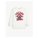 Koton Raised Long Sleeve City Printed Sweatshirt