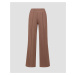 Dámske Hnedé Tepláky Varley The Wide Leg Pant 30