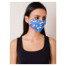 Reusable blue mask with print