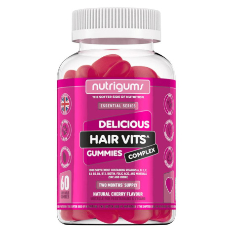 Nutrigums Hair Vitamin Complex, podpora vlasů, 60 želé bonbónů