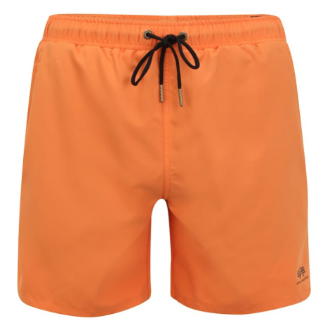 ALPHA INDUSTRIES Plavecké šortky  oranžová / čierna