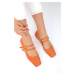 Soho Orange Suede Women's Flats 18891