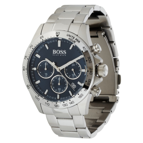 BOSS Analógové hodinky 'Hero'  nebesky modrá / strieborná Hugo Boss