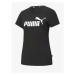 Puma tričko Ess Logo Tee W black