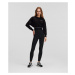 Mikina Karl Lagerfeld Branded Elastic Sweatshirt Čierna