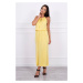 Boho dress with a yellow fly