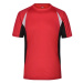 James & Nicholson Pánske funkčné tričko s krátkym rukávom JN391 - Červená / čierna
