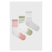 Ponožky adidas Performance HC4349 (3-pak) dámske, šedá farba