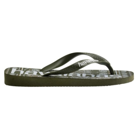 HAVAIANAS TOP LOGO MANIA FASHION Unisex žabky, khaki, veľkosť 43/44