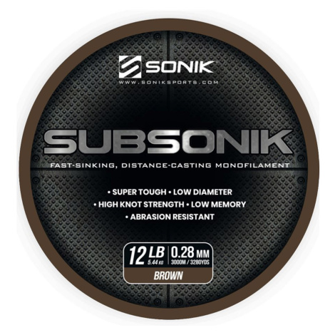 Sonik vlasec subsonik brown 3000 m - 0,35 mm 8,16 kg