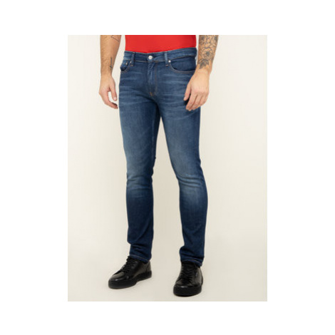 Calvin Klein Jeans Slim fit džínsy J30J313934 Tmavomodrá Slim Fit