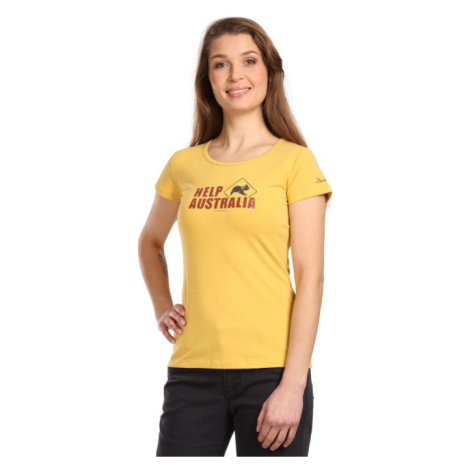 Bushman Dámske tričko Help Australia W, žlté