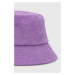 Bavlnený klobúk Billabong fialová farba, bavlnený