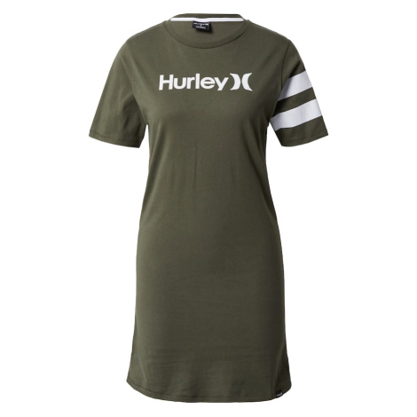 Hurley Športové šaty 'OCEANCARE'  olivová / biela