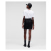 Sukňa Karl Lagerfeld Sparkle Boucle Skirt Čierna
