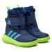 Chlapčenské vysoké zimné topánky ADIDAS Winterplay dark blue blue burst dark blue