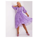 Light purple dress plus size with print