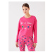 LC Waikiki Crew Neck Printed Long Sleeve Women's Pajama Set