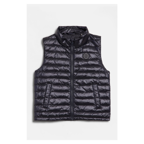 VESTA GANT SHINY LIGHT PADDED DOWN VEST BLACK