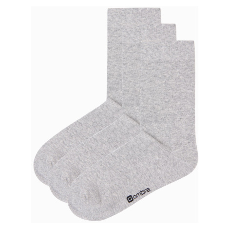 Ombre Men's long socks 3-pack - gray