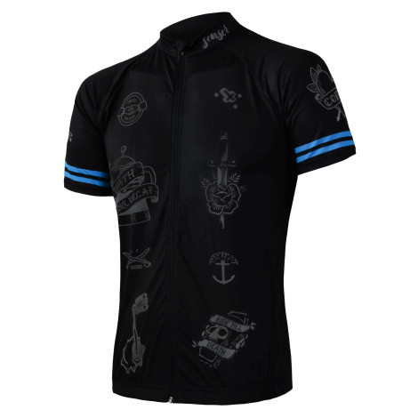 Men's Jersey Sensor Cyklo Tattoo Black