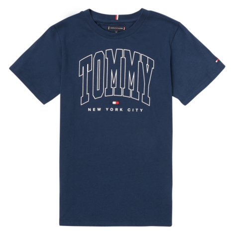 Tommy Hilfiger  AMIANSE  Tričká s krátkym rukávom Námornícka modrá
