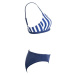Axis WOMEN'S SWIMWEAR STRIPE Dámske dvojdielne plavky, tmavo modrá, veľkosť
