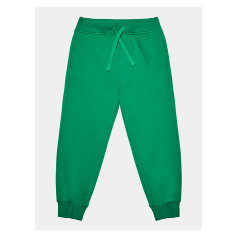 United Colors Of Benetton Teplákové nohavice 3V0KCF044 Zelená Regular Fit