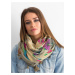 Beige scarf with floral print