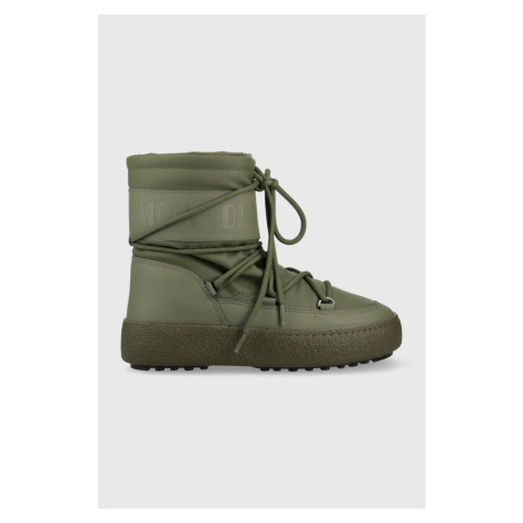 Snehule Moon Boot 24400500.MB.MTRACK.TUBE-DARKGREY, pánske, zelená farba