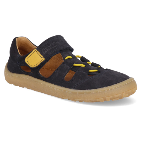 Barefoot dětské sandály Froddo - Elastic Sandal dark blue tmavě modré