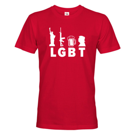 Vtipné pánské LGBT tričko - vtipné LGBT tričko pre pánov