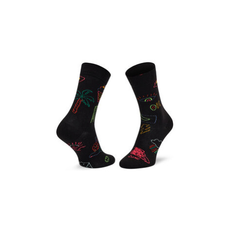 Happy Socks Ponožky Vysoké Unisex GTI01-9300 Čierna