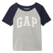 GAP LOGO RAGLAN Detské tričko, sivá, veľkosť