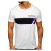 Men's T-shirt with print KS1957 - white