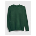 Zelený pánsky sveter s prímesou vlny GAP