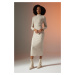 DEFACTO Bodycon Half Turtleneck Long Sleeve Maxi Dress