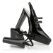 Topánky Na Platforme Karl Lagerfeld Soiree Platform Double Strap Sling Black Patent Lthr