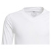 adidas TEAM BASE TEE Y Juniorské futbalové tričko, biela, veľkosť