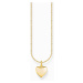 Thomas Sabo KE2234-413-39-L45V Gold-plated necklace with heart pendant