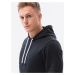 Pánska mikina Ombre Hoodie B979 Black