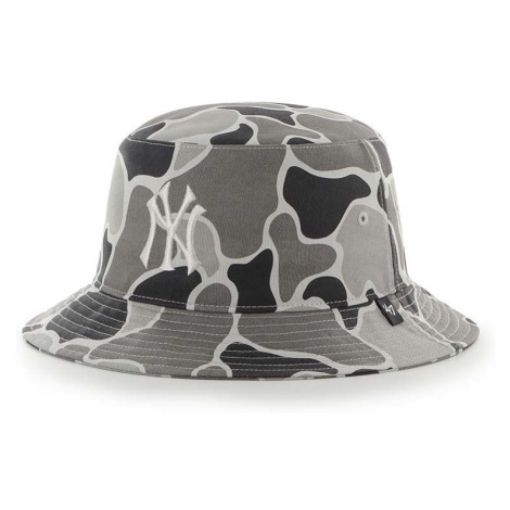 Bavlnený klobúk 47brand Mlb New York Yankees šedá farba, bavlnený 47 Brand