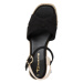 TAMARIS Remienkové sandále  svetlobéžová / zlatá / čierna