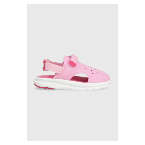 Detské sandále Puma Puma Evolve Sandal AC PS ružová farba