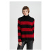 DEFACTO Oversize Fit Turtleneck Ribbed Sweater