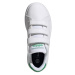 Detská rekreačná obuv ADIDAS Advantage Court K cloud white green core black