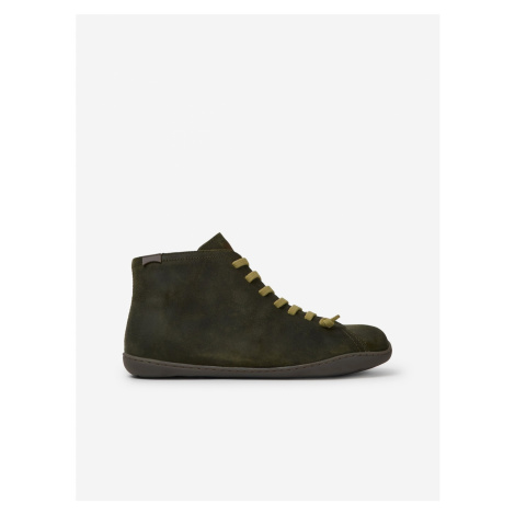 Green Men's Ankle Leather Sneakers Camper Cami - Men