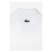 Bavlnené polo tričko Lacoste x Netflix biela farba, s nášivkou