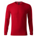 MALFINI Pánske tričko s dlhým rukávom Brave - Jasno červená